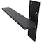 Ekena Millwork 2 1/2"W x 14"D Floating Steel Heavy Duty Wall Mount, Powder Coated Black BKTM02X14FWPBL - alternate 7